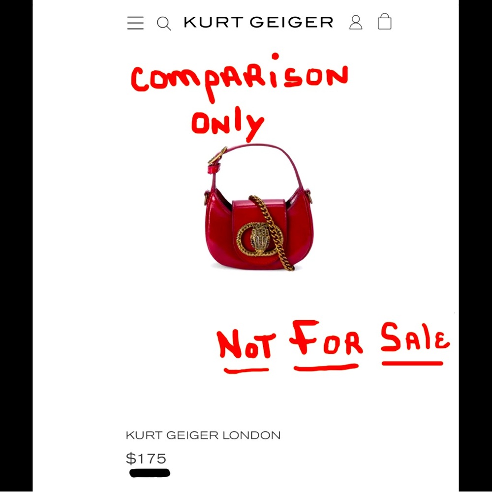 “NOT FOR SALE,”—-“COMPARISON ONLY”
BLACK BAG “FOR SALE”